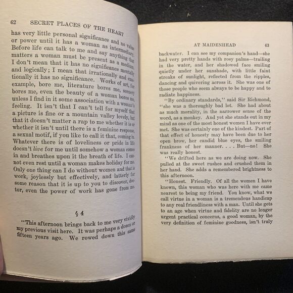 H. G. Wells 'The Secret Places of the Heart' - 1st Edition 1922 EUC - Picture 9 of 10